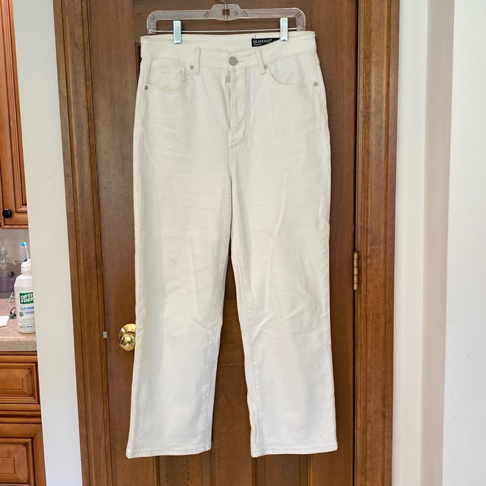 BLANKNYC high waisted white jeans